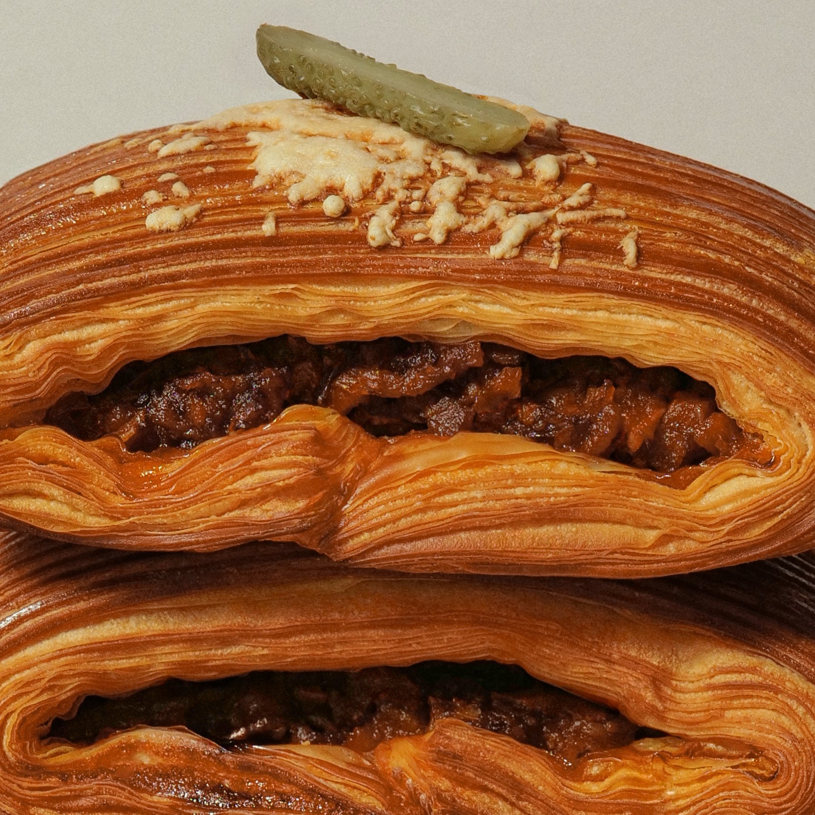 Bacon & Leek Fondue Pain Suisse - BAKES SAIGON