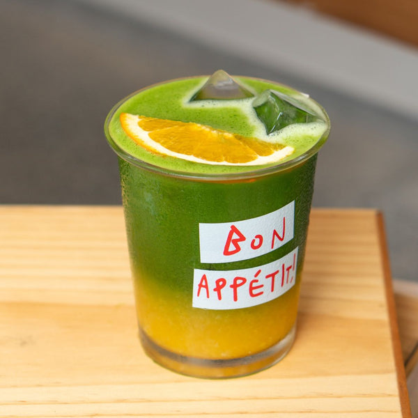 Fresh Orange Matcha Juice - BAKES SAIGON