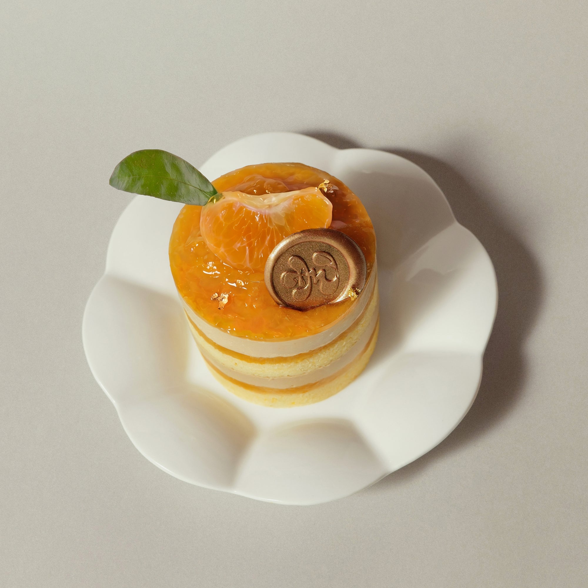 Mandarin &amp; Earl Grey Layered Cake | ⌀7cm