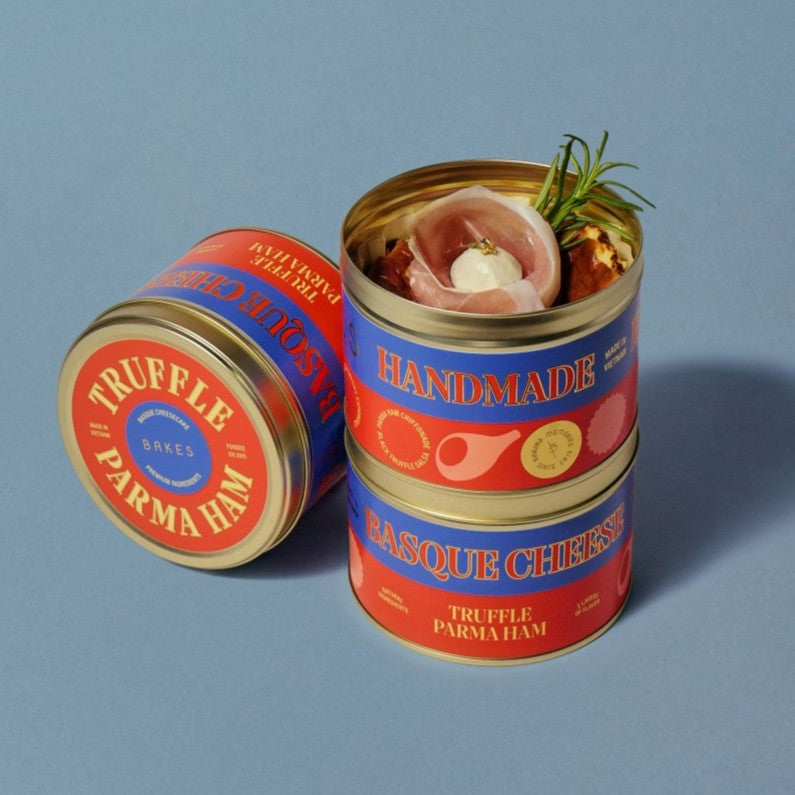 Bánh Hộp Thiếc Truffle Parma Ham Basque Cheese