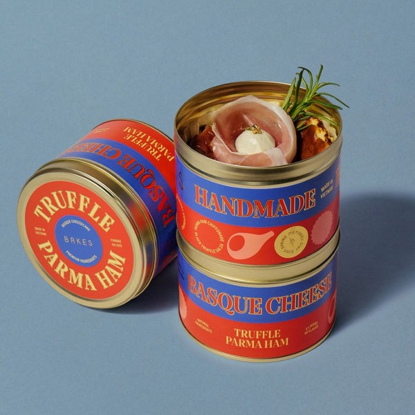 Bánh Hộp Thiếc Truffle Parma Ham Basque Cheese