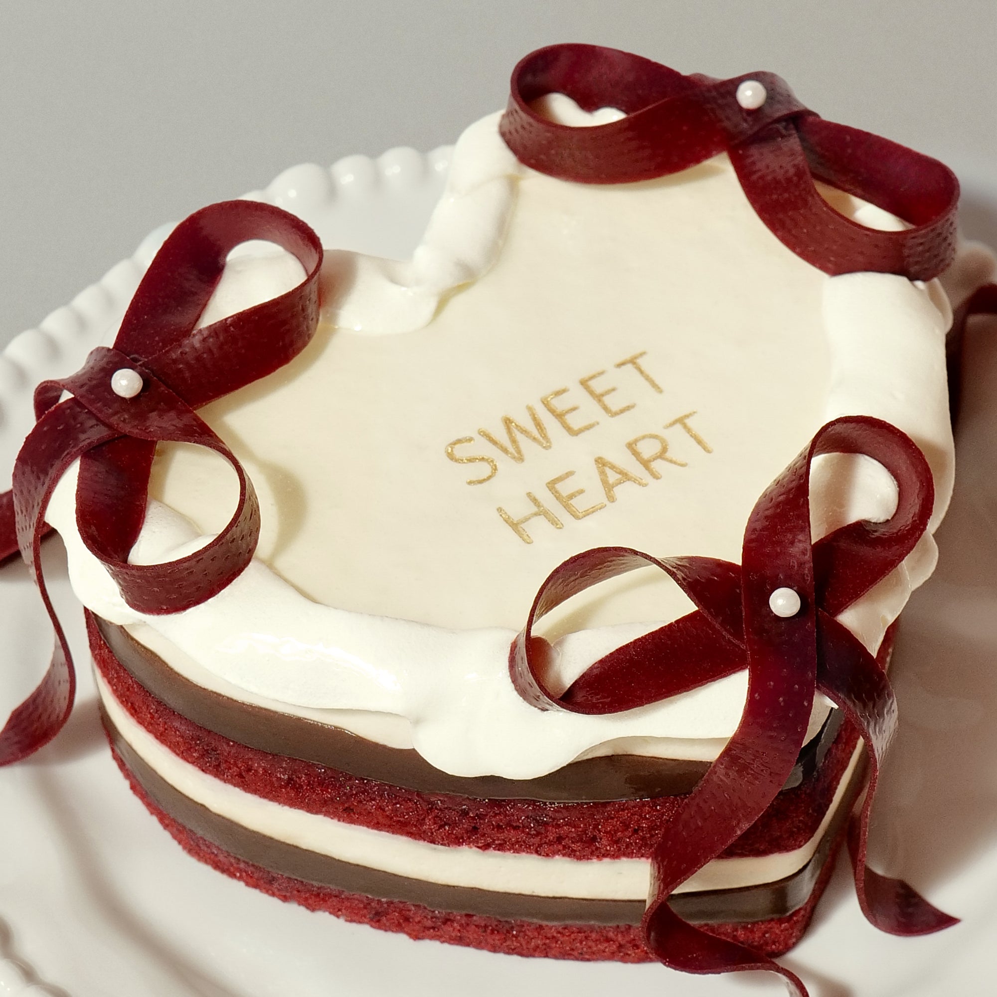 Bánh Kem Red Velvet Heart Cake | ⌀12cm - BAKES SAIGON