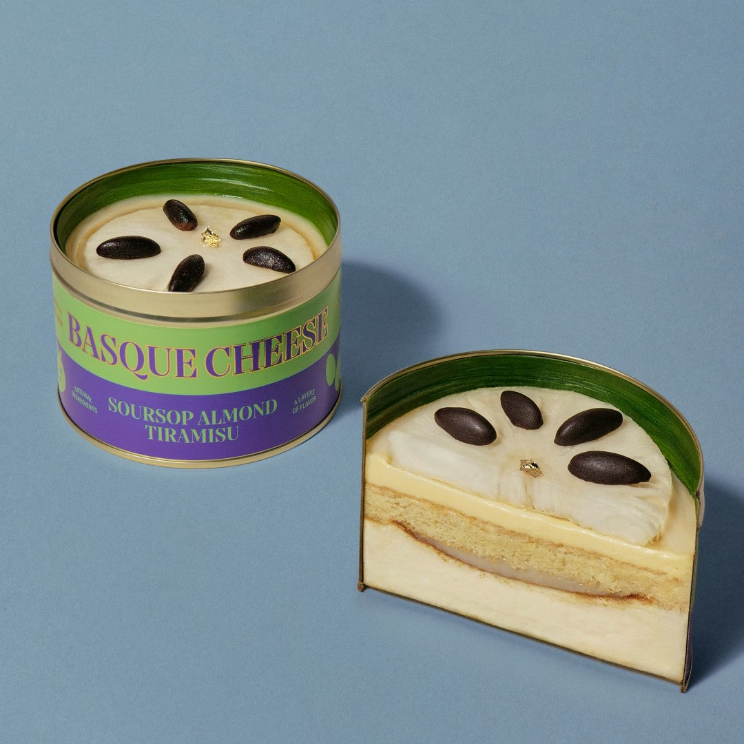 Bánh Hộp Thiếc Soursop Almond Tiramisu Basque Cheese