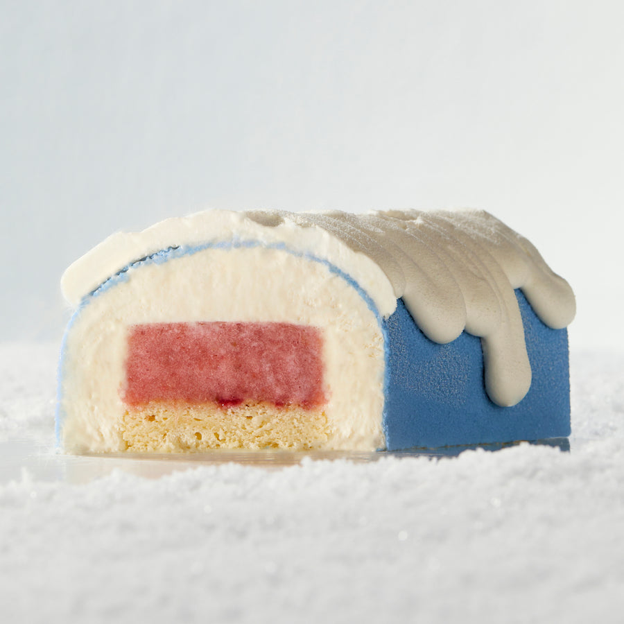 Vanilla Strawberry Ice Cream Yule Log (SOLDOUT FOR PREORDER) BAKES