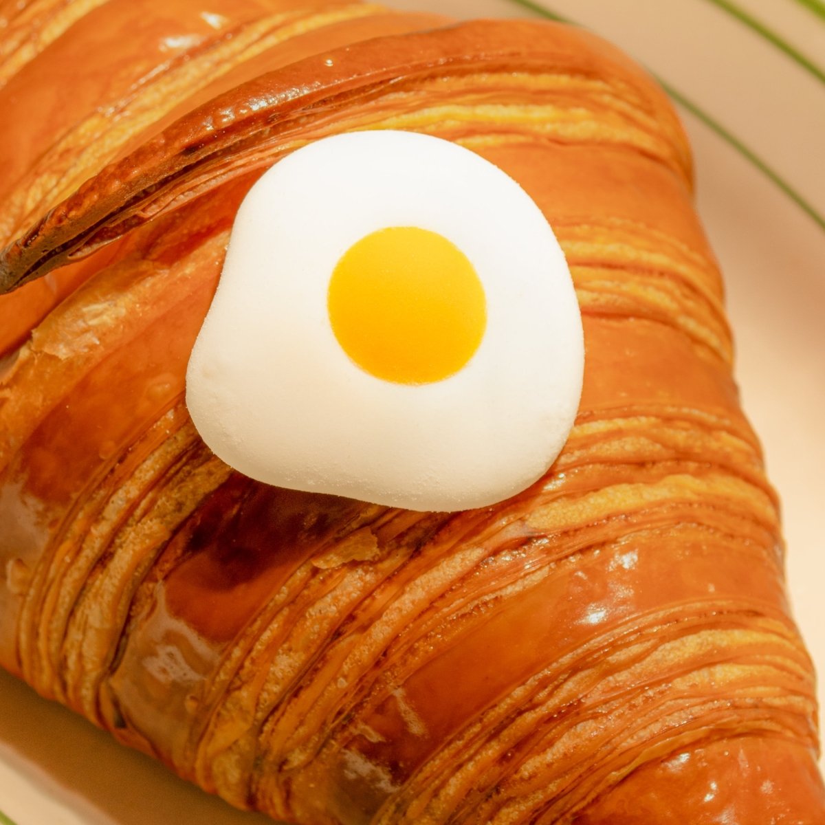 Salted Duck Egg Curd Croissant - 